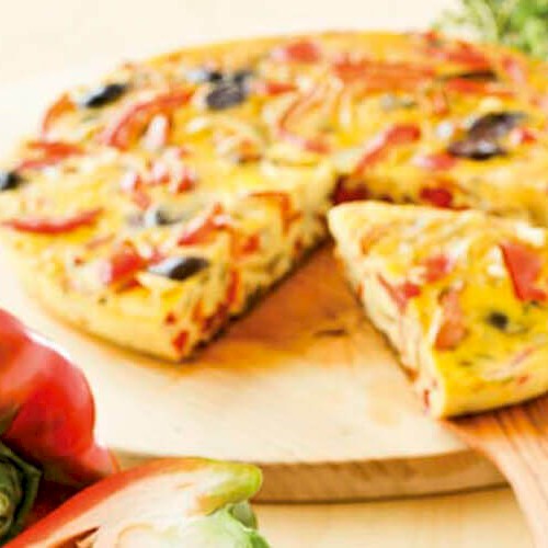 Frittata di verdure con peperoni