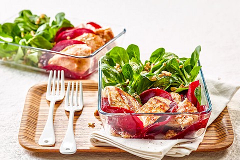 Randensalat mit Poulet