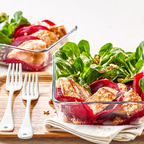 Randensalat mit Poulet