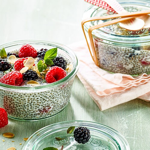 Pudding au chia et aux baies